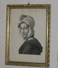 A portrait of Mrs. Emílie Závišová of Osenice - grandmother of Jiří Nohavička, the witness´s father-in-law