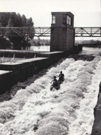 Down the Vltava river 1975