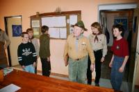 Grizzly in the club room of the Scouts of Police in 2008 while shooting the DVD about the Police Scouts