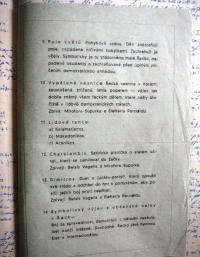 Program českého vystoupení dětského kulturního souboru na pomoc řeckým partyzánům.