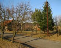 Místo kde stál dům Švarců, který vypálili vojáci z kozáckého praporu