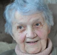 paní Ulrychová během natáčení v roce 2011