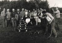 tajná setkání old skautů na chalupě u Ulrychů-70. a 80. léta