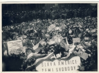 Oslavy osvobození Plzně Američany, květen 1948