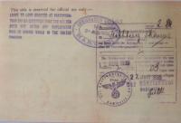 cestovní dokument Toma Graumanna, 1939