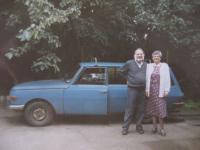 His wife and a Wartburg