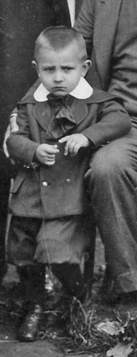 Josef Vlček v roce 1924 v Kaňovicích