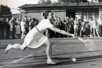 Vlasta Holečková při hře za ČKD Sokolovo