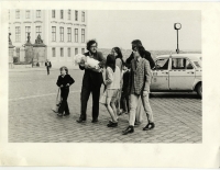 1984 - křtiny dcery Markéty v arcibiskupském paláci na Hradčanském náměstí