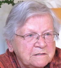 Věra Bořkovcocá, roz. Krejcárková během natáčení v roce 2011