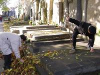 Fotografie Slánských listů z úpravy hrobu J. Pály