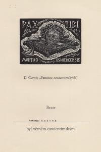 Pamětní list z Oswetimi