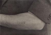 Mr. Hnátek´s forearm: tattooted number from the concentration camp
