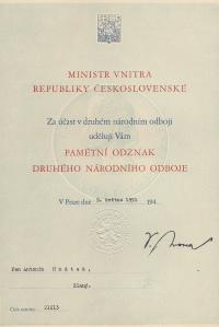 Pamětní odznak II. nár. odboje z května 1951