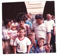 Jiří Franěk s rodinou (1988)