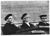 Poslední promoce za asistence Jiřího Frańka (1971)