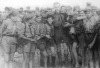 Na Sněžce s polskými harcery