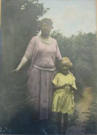 Grandmother Emilie Havlova and mother Marie