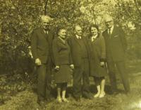 From the left: his parents František and Božena, Mr. Vojtěch and aunt Aloisie and uncle Josef from Nové Hrady, who were imprisoned in the 1950s.