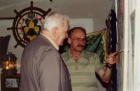 Brother Evžen Cedivoda during a Scout exhibition in Český Těšín in June 1996
