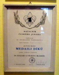 Medaile díků S. Vincourovi