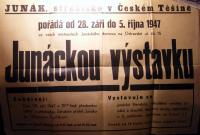 Plakát Junácké výstavky z roku 1947