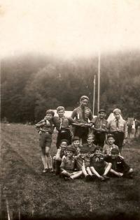 skautský tábor v Orlických horách (1946)