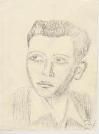 Josef Bachura, drawing by Žofie Horáčková