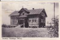 Chata na Borůvkové hoře za první republiky (Schutzhaus Haidelelkoppe)
