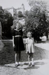 Pamětnice s kamarádkou v Žulové (Friedberg)