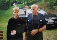 Manžel František Žerníček s vnukem