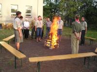 Before the celebration of Mr. Rajdus' 87th birthday, we met with some oldscouts at a bone fire