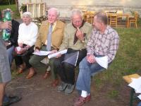V předvečer oslavy 87. narozenin br. Joži Rajduse jsme se sešli s oldskauty u táborového ohně. 27. 9. 2009