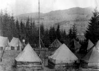 The camp in Skorč in 1946