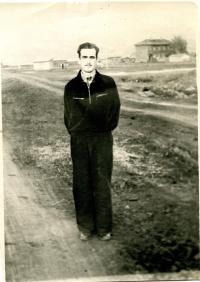 Ihor Popovych in exile on the Far East. 1953