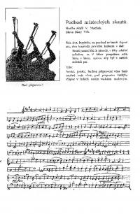 pochod místeckých skautů /hudba Machek, slova Starý Vlk/