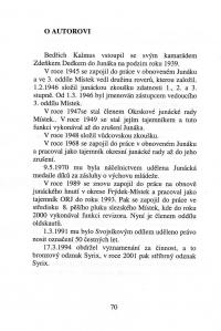 O autorovi /Bedřich Kalmus/, almanach Historie skautingu v Místku