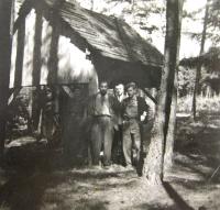 Místo u Kamýku nad Vltavou, kde přespávali muži ze skupiny Chalk a kde byli zatčeni gestapem