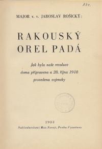 Rakouský orel padá-titulní list