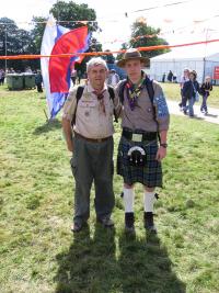 Jamboree 2007 - with a Scottish scout