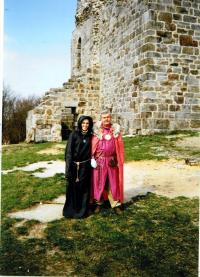 S dcerou na skautské akci