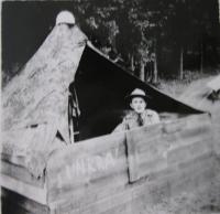 Scout camp in Orlovice, 1947