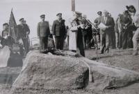 Unveiling the memorial in Všeruby, 28th September 1996