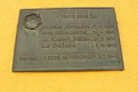 plaque - Žváčkovi a Konvalinkovi