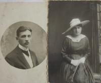 Rodiče Evy Osvaldové, Josef Rosenfelder a Běla Toušková