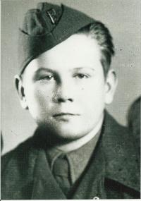 Josef Andres v československé uniformě
