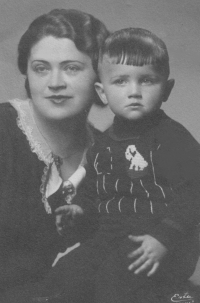 Little František with his mother Terezia