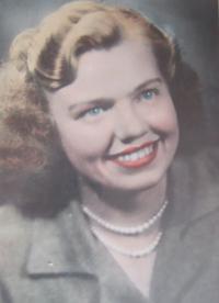 Jarmila Rubeyová (Vaculová) v mladí