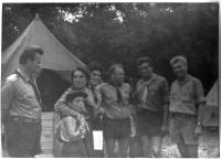 Letní tábor u Nových Hradů v roce 1970
