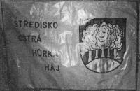 The flag of the unit Ostrá Hůrka